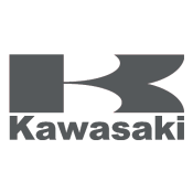 Logo gris de Kawasaki